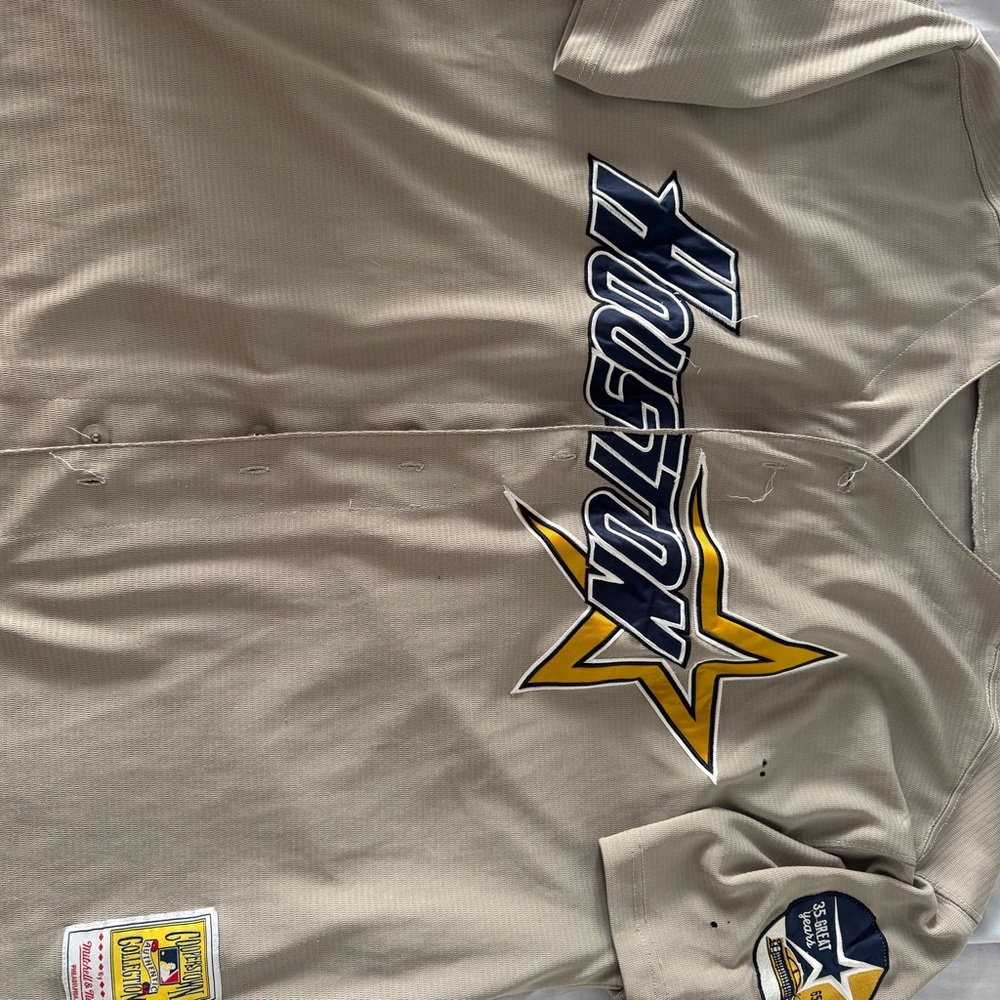 Houston Astros Beige Baseball Jersey